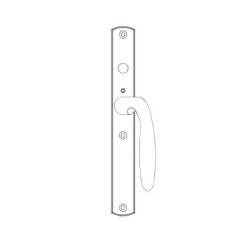 HOPPE HLS 9000 SLIDING DOOR, VERONA M151VK/2165N ACTIVE NON-KEYED,Oil Rubbed Brass